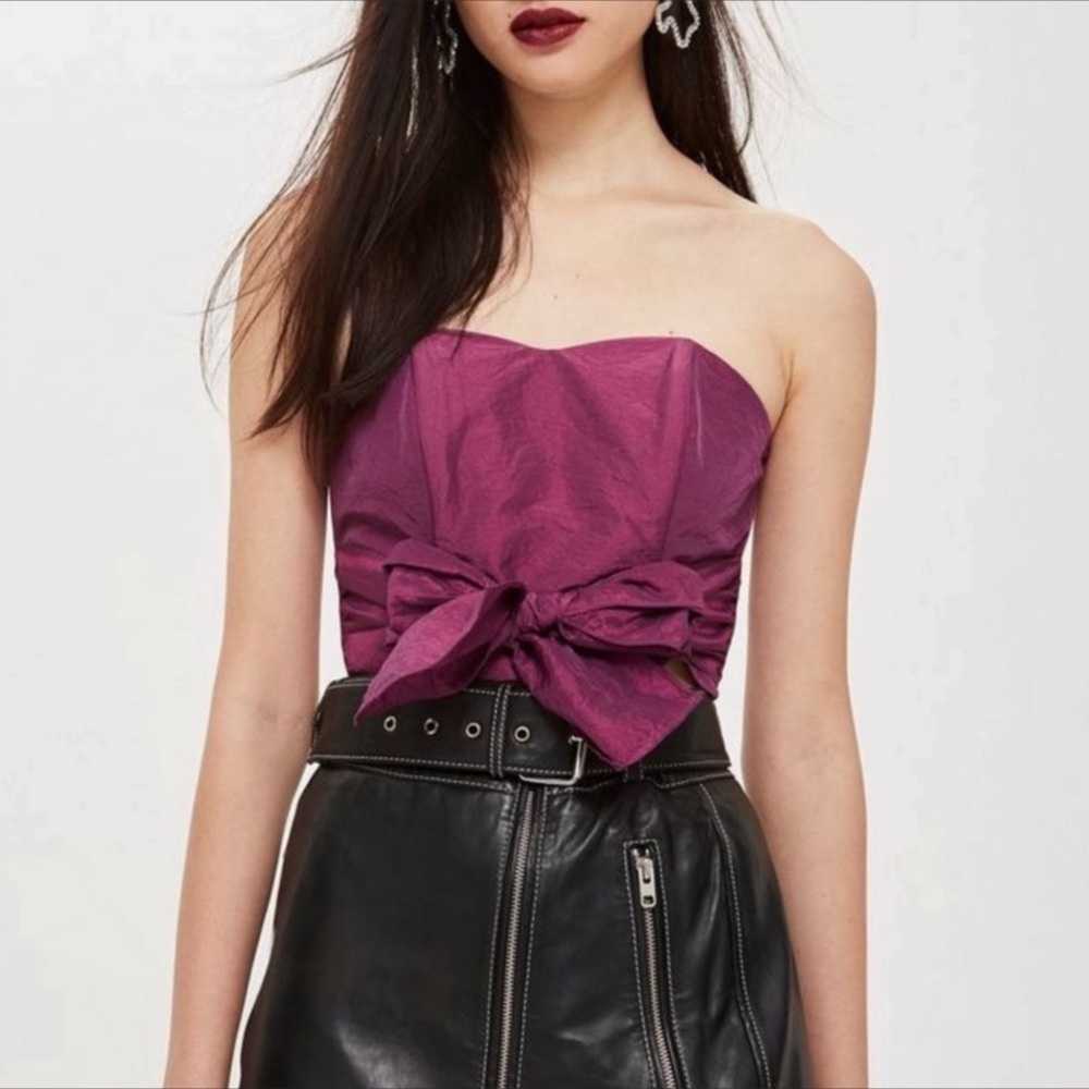 Top Shop Strapless Sweetheart Top